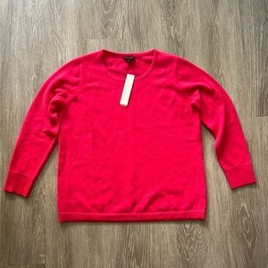 Talbots Pure Cashmere Button Cuff Sweater